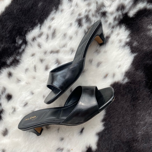 ALDO Black Women's Kitten Heels - Picture 2 of 5